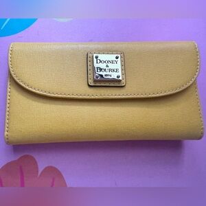 Dooney and Bourke Yellow Wallet